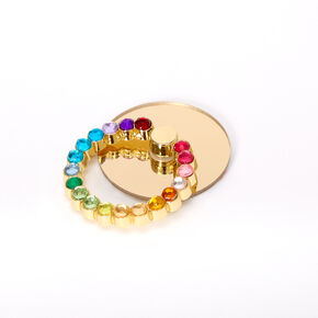 Rainbow Bling Ring Stand - Gold,