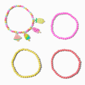 Claire&#39;s Club Bright Ice Pop Stretch Bracelets - 4 Pack,