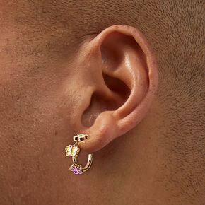 Summer Motif Hoop Earrings,