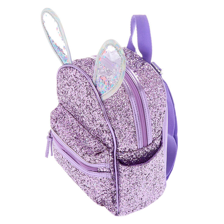 Bella the Bunny Glitter Mini Backpack - Lilac Purple,