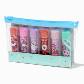 Glitter Emoticon Lip Balm Set - 6 Pack,
