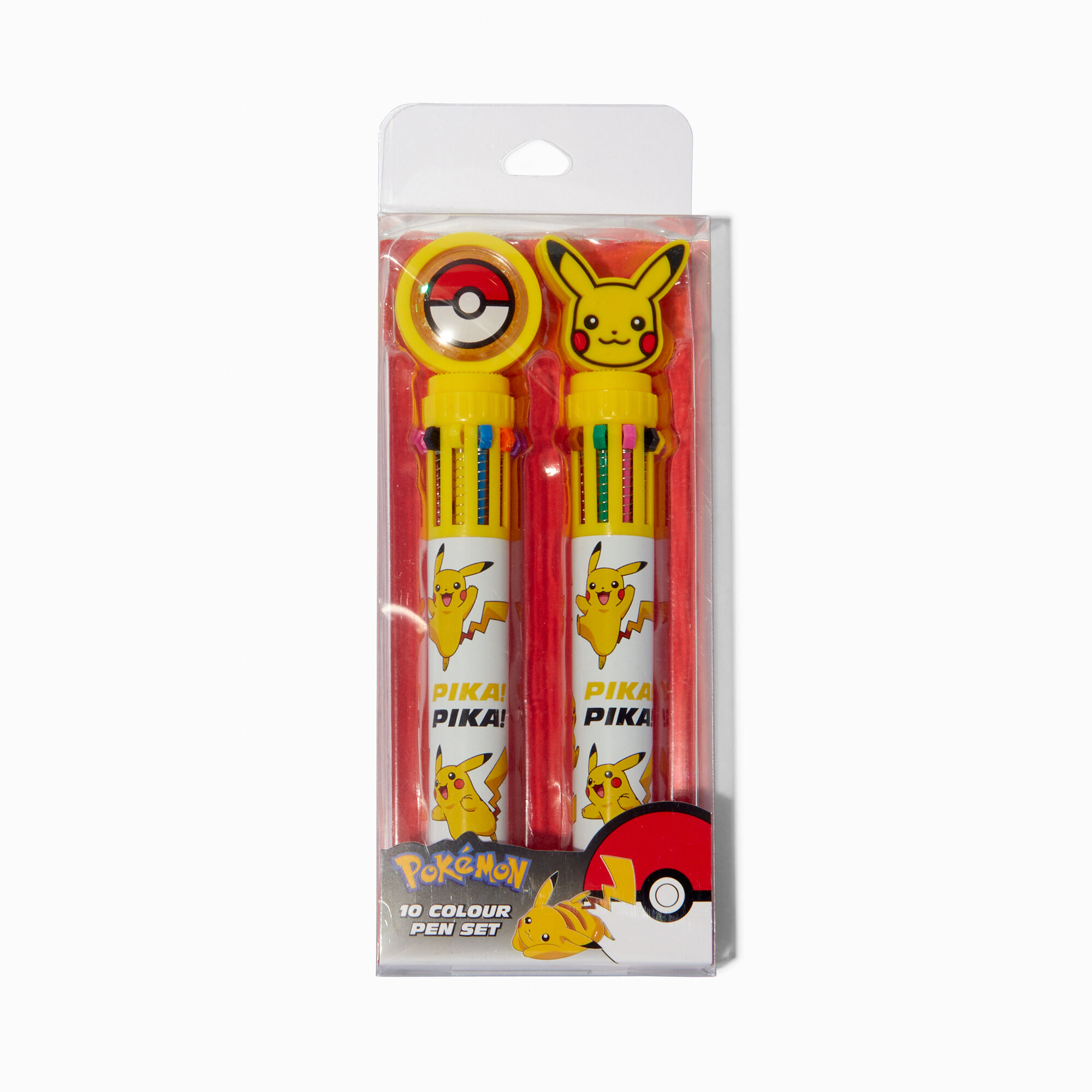 View Claires Pokémon Multicolored Pen Set 2 Pack information