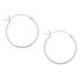 Sterling Silver 20MM Hinge Hoop Earrings,
