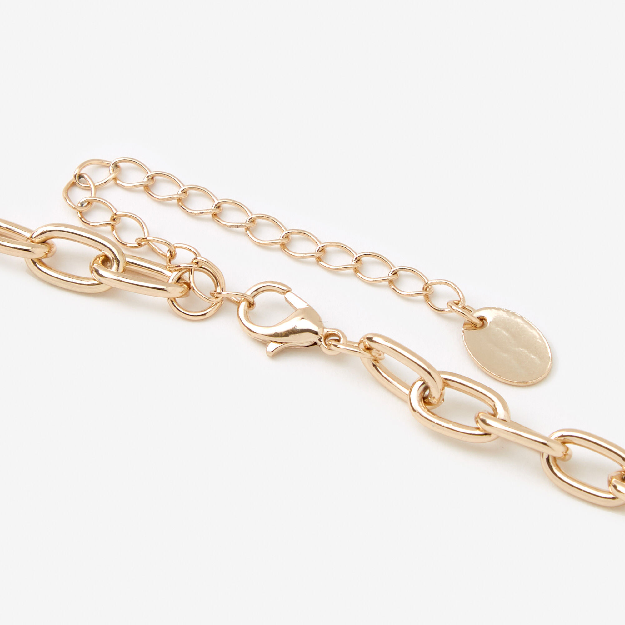 Gold Triple Love Charm 16" Necklace,