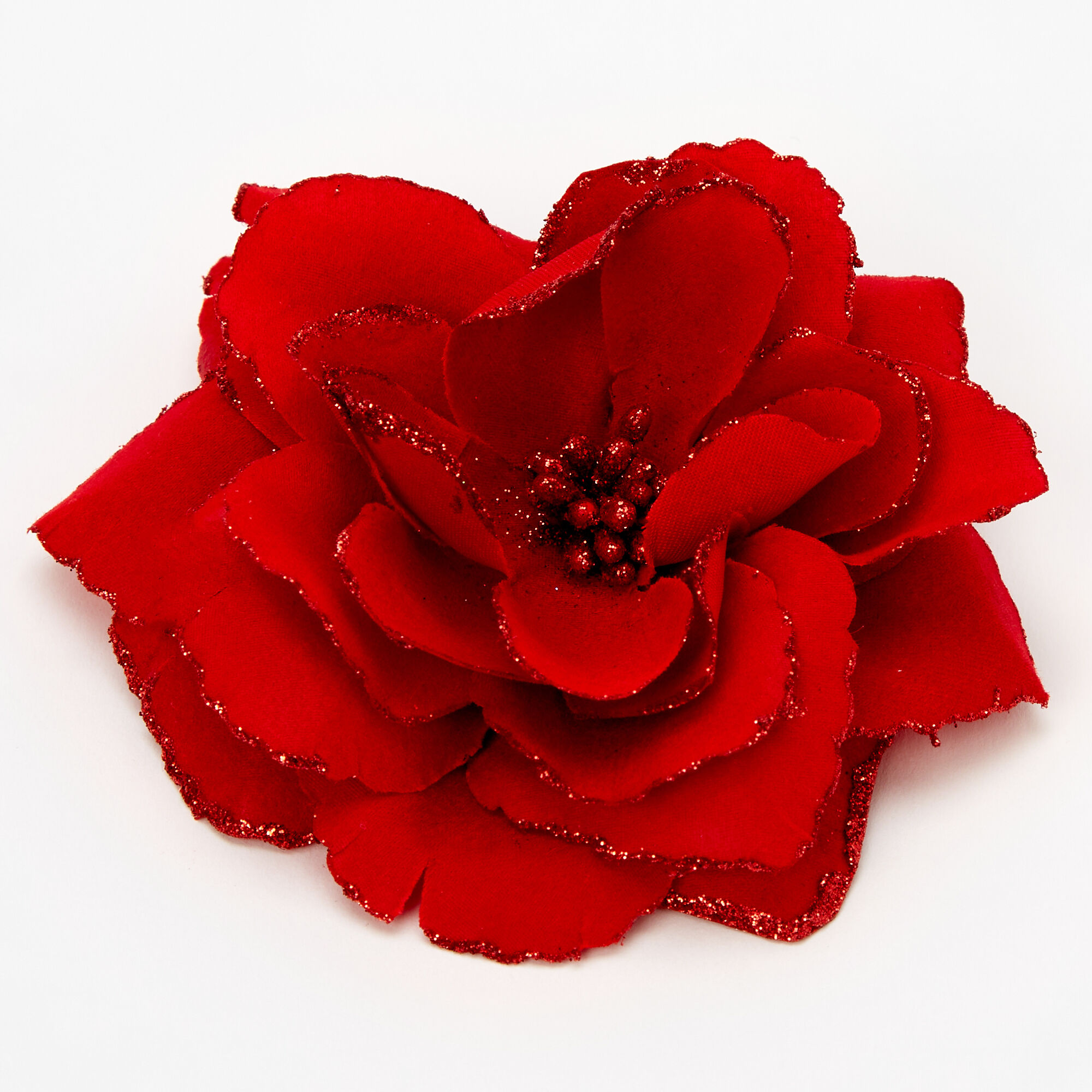 Red flower on sale accessory hair