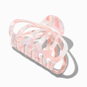 Pink Tortoiseshell Clamshell Hair Claw,