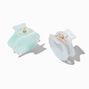Iridescent Seashell Small Hair Claws - 2 Pack,