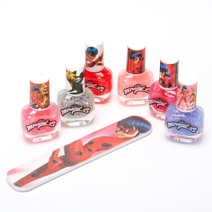 Vernis &agrave; ongles et lime &agrave; ongles Miraculous&trade; - Lot de 7,