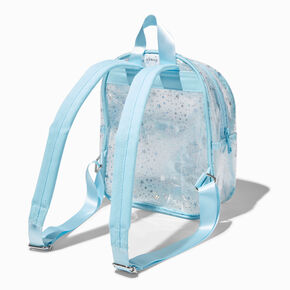 Disney Stitch Clear Glitter Stars Mini Backpack,
