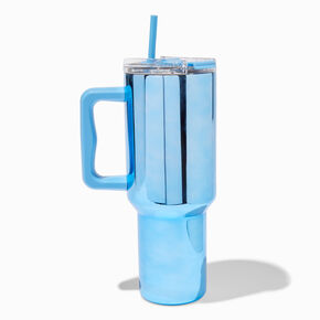 Blue Chrome Stainless Steel Handled Tumbler,