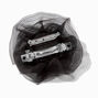 Black Rosette Flower Hair Clip,