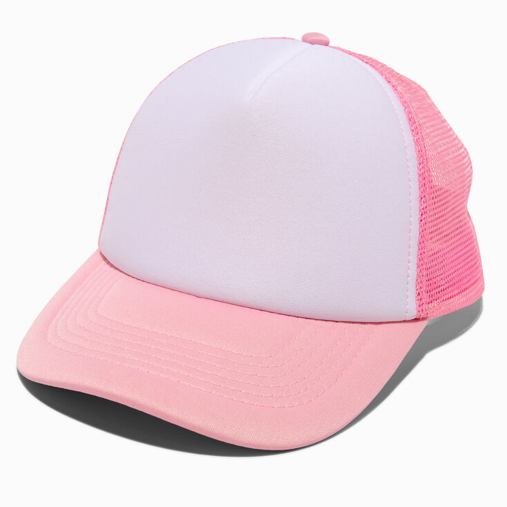 Pink DIY Trucker-Style Hat,