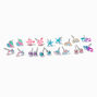 Clous d&rsquo;oreilles plage et vie aquatique - Lot de 10,