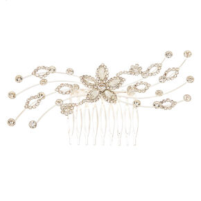 Rhinestone Flower Vine Hair Comb,