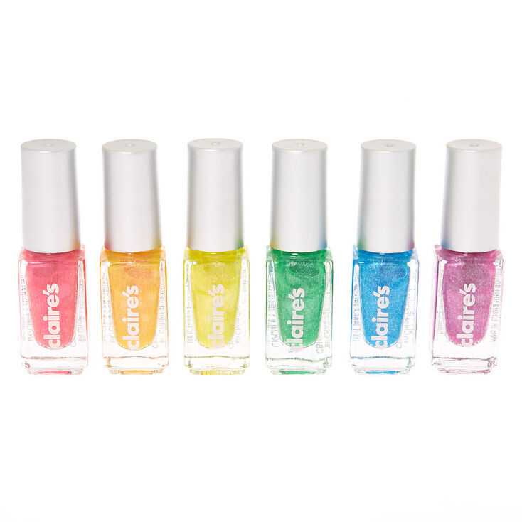 Rainbow Peel-Off Nail Polish Set &#40;6 pack&#41;,