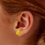 Glow in the Dark Chick Stud Earrings ,