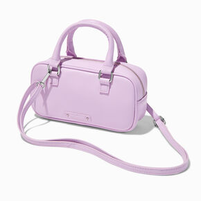 Lavender Rectangular Crossbody Bag,