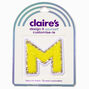 Yellow M Initial Stick-On Patch,