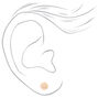 Rose Gold Magnetic Stud Earrings - 3 Pack,