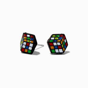 Clous d&#39;oreilles cube puzzle,