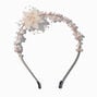 Rose Gold-tone Floral &amp; Pearl Headband,