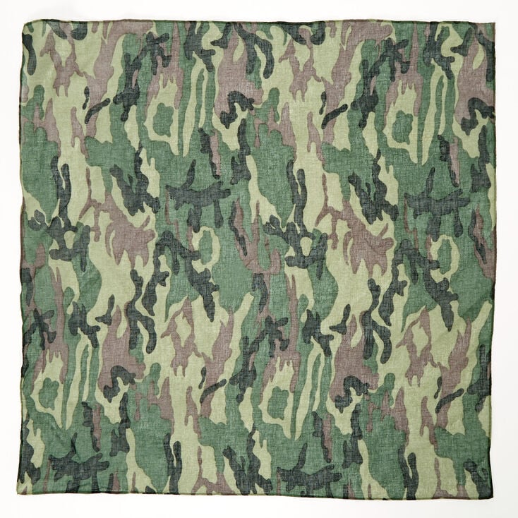 Bandeau bandana camouflage - Vert,