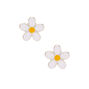 Daisy Stud Earrings - White,