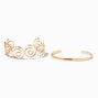 Gold-tone Swirl Cuff Bracelet Set - 2 Pack ,
