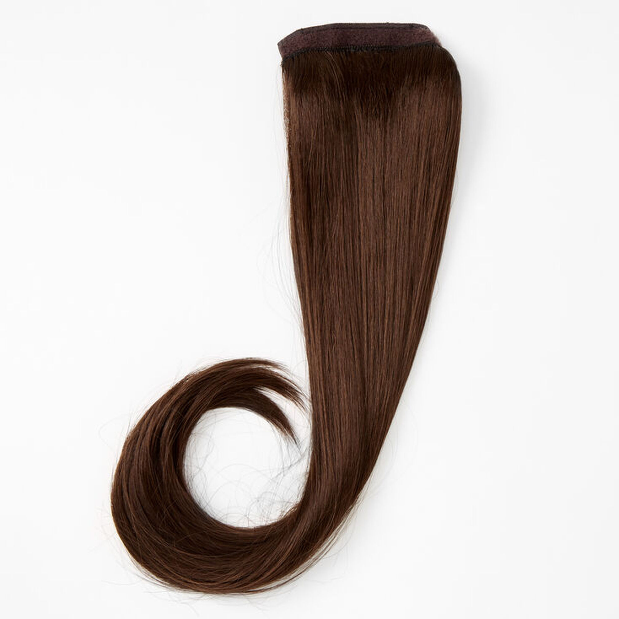 Faux Straight Hair Ponytail Wrap - Dark Brown | Claire's