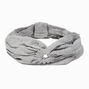 Grey Ruched Keyhole Headwrap,