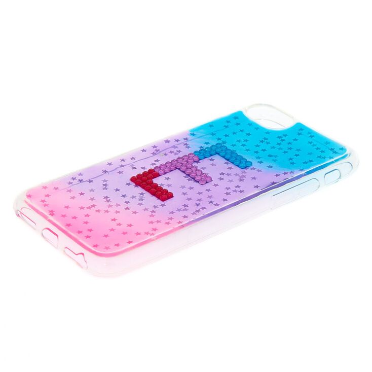 Ombre Star E Initial Phone Case - Fits iPhone 6/7/8,