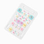 Conversation Hearts Square Press On Faux Nail Set - 24 Pack,