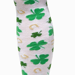 St. Patrick&#39;s Day Shamrocks Over the Knee Socks,