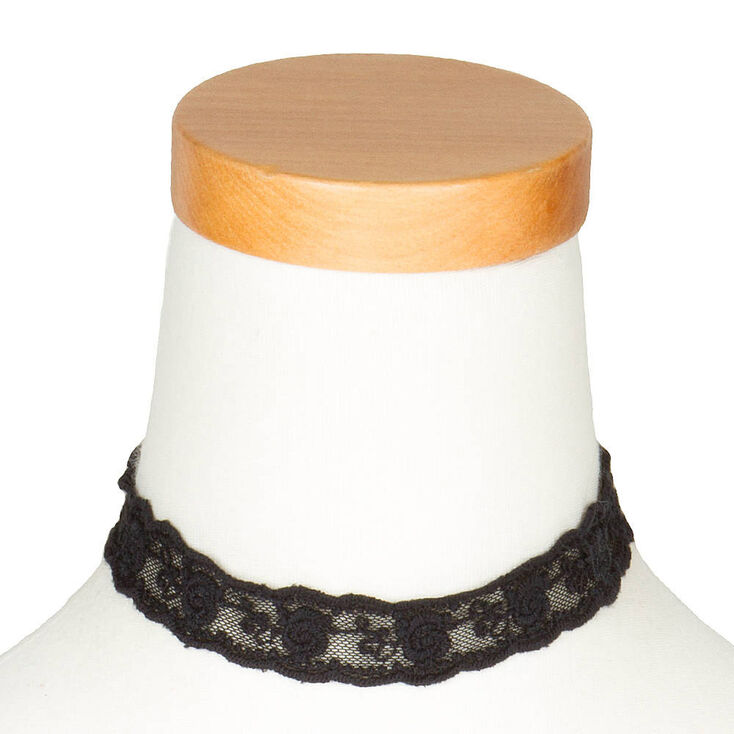 Claire's Ras-de-cou en dentelle noire