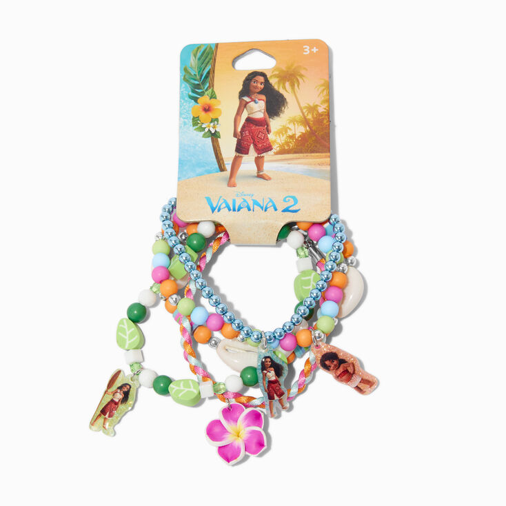 Disney Vaiana 2 Beaded Stretch Bracelets - 5 Pack,