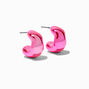 Pendantes 2,5&nbsp;cm haricot &eacute;pais roses,