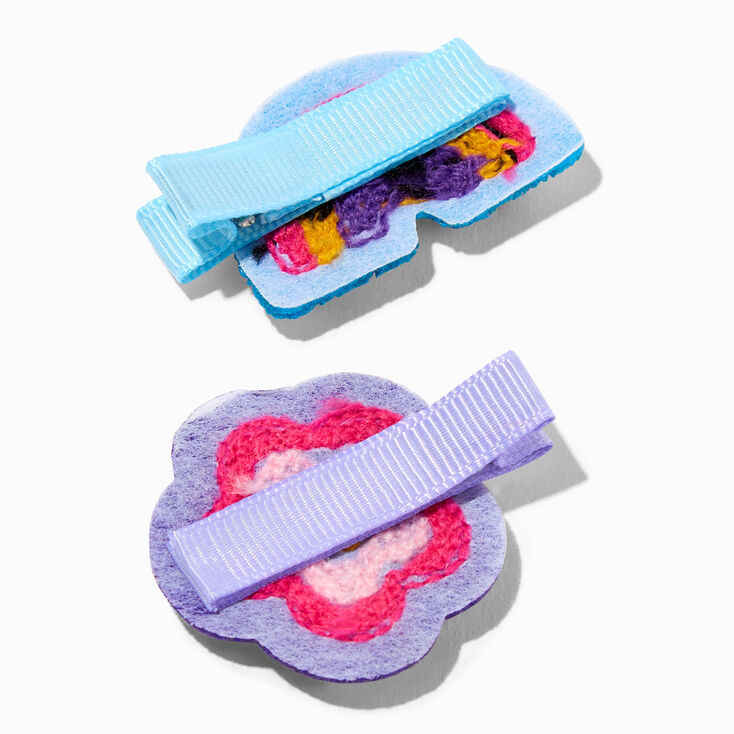 Claire&#39;s Club Kidcore Rainbow Hair Clips - 2 Pack,