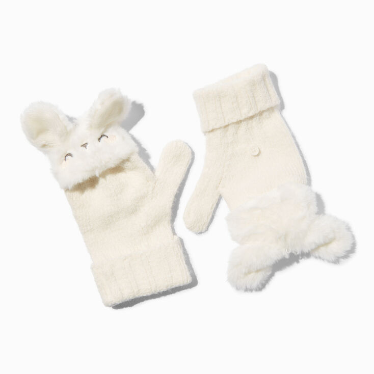 Claire&#39;s Club Bunny Convertible Gloves,