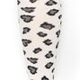 Black &amp; White Leopard Print Knee High Socks,