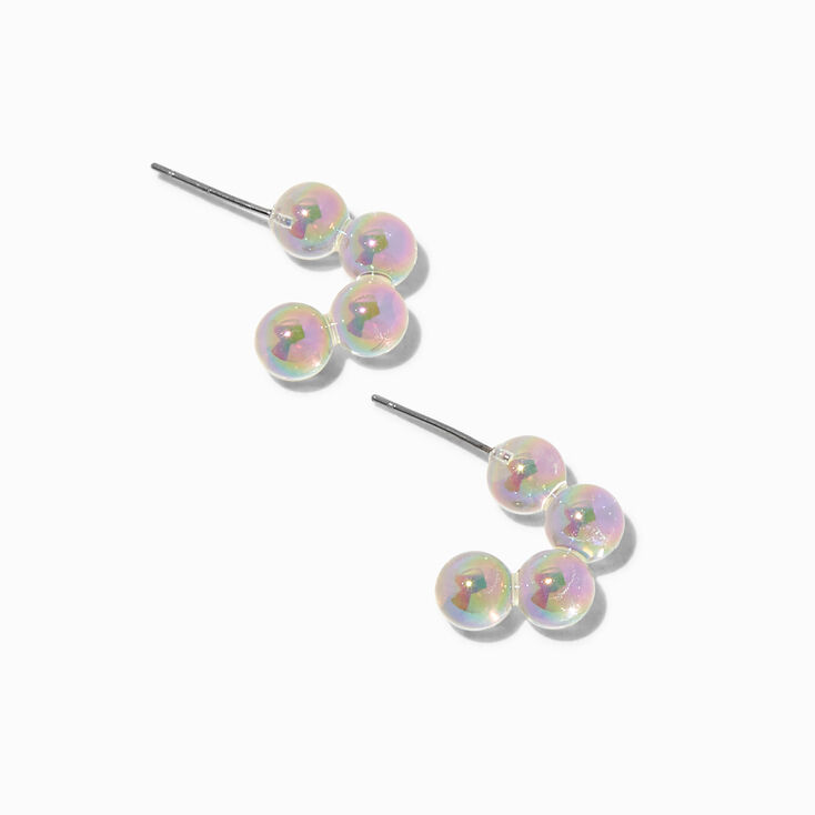 Cr&eacute;oles bulles en lucite transparentes,