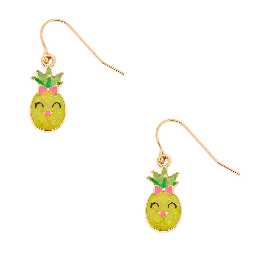 Pineapple shop earrings claire's