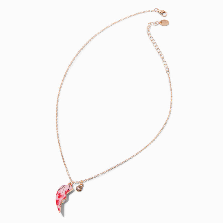 Best Friends Cherry Heart Pendant Necklaces - 3 Pack,