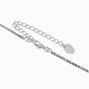 Silver-tone Rhinestone Bow Y-Neck Necklace ,