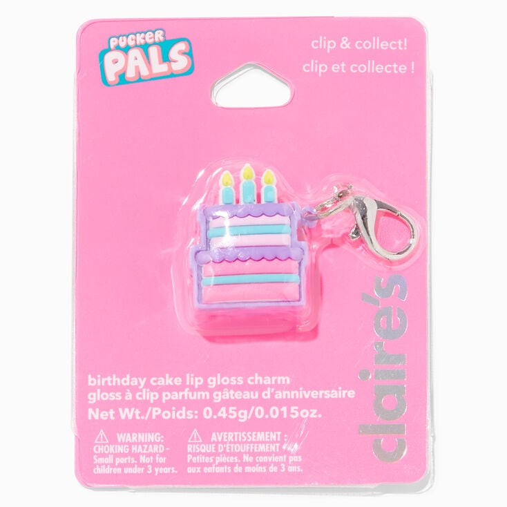 Pucker Pals Birthday Cake Lip Gloss Charm,