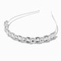 Silver-tone Chunky Rhinestone Headband,