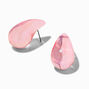 Pendantes 2,5&nbsp;cm haricot de grande taille AB iridescentes roses,