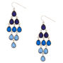 2&quot; Ombre Chandelier Drop Earrings - Blue,
