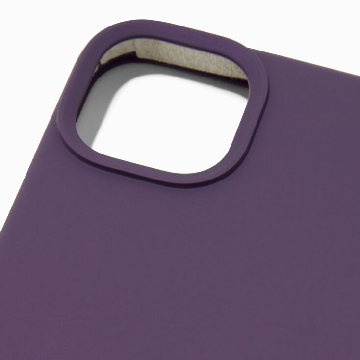 Solid Dark Purple Silicone Phone Case - Fits iPhone® 13/14/15