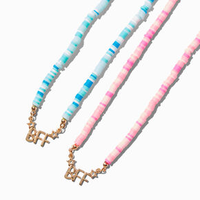 Best Friends Beaded BFF Pendant Necklaces - 2 Pack,