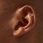 Gold-tone Titanium 16G Cubic Zirconia Cross Cartilage Stud Earrings - 3 Pack,
